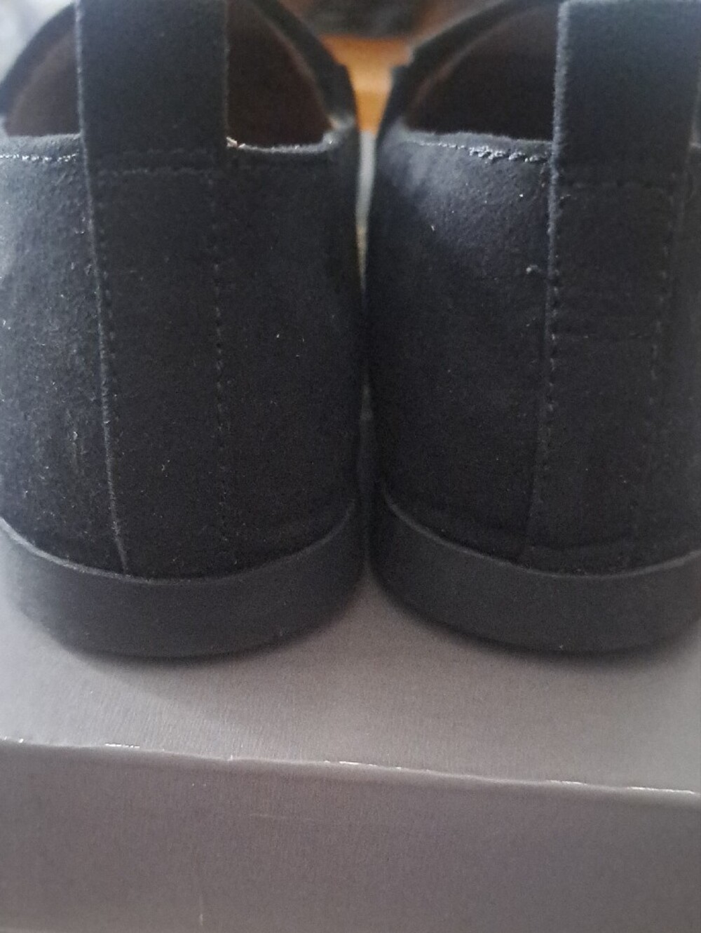 Style & Co. Black Suede-Look Slip-On Flats - Picture 4 of 6